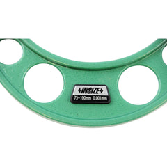 Insize Ratchet Stop Type Outside Micrometer 75-100mm Range Series 3210-100A - Twin Eagle Imports