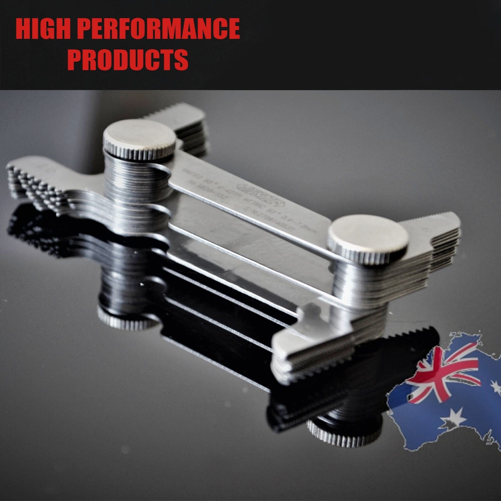 INSIZE Thread Pitch Gauge Insize Metric 60° & Unified 60° Screw Pitch Gauge 0.4-7mm/4-42TPI Series 4820-552