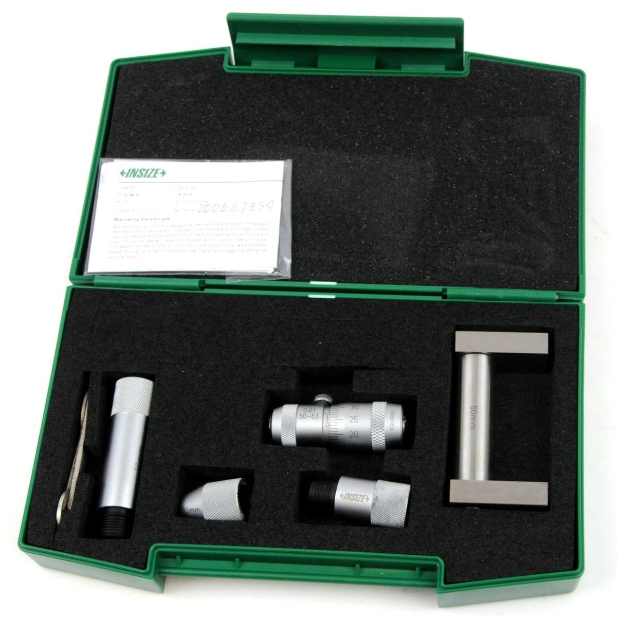 Insize Tubular Inside Micrometer 50-150mm Range Series 3222-150 - Twin Eagle Imports