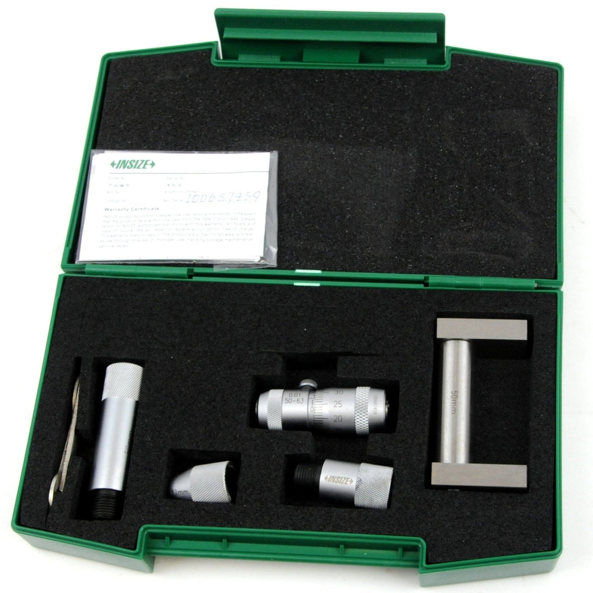 Insize Tubular Inside Micrometer 50-300mm Range Series 3222-300 - Twin Eagle Imports