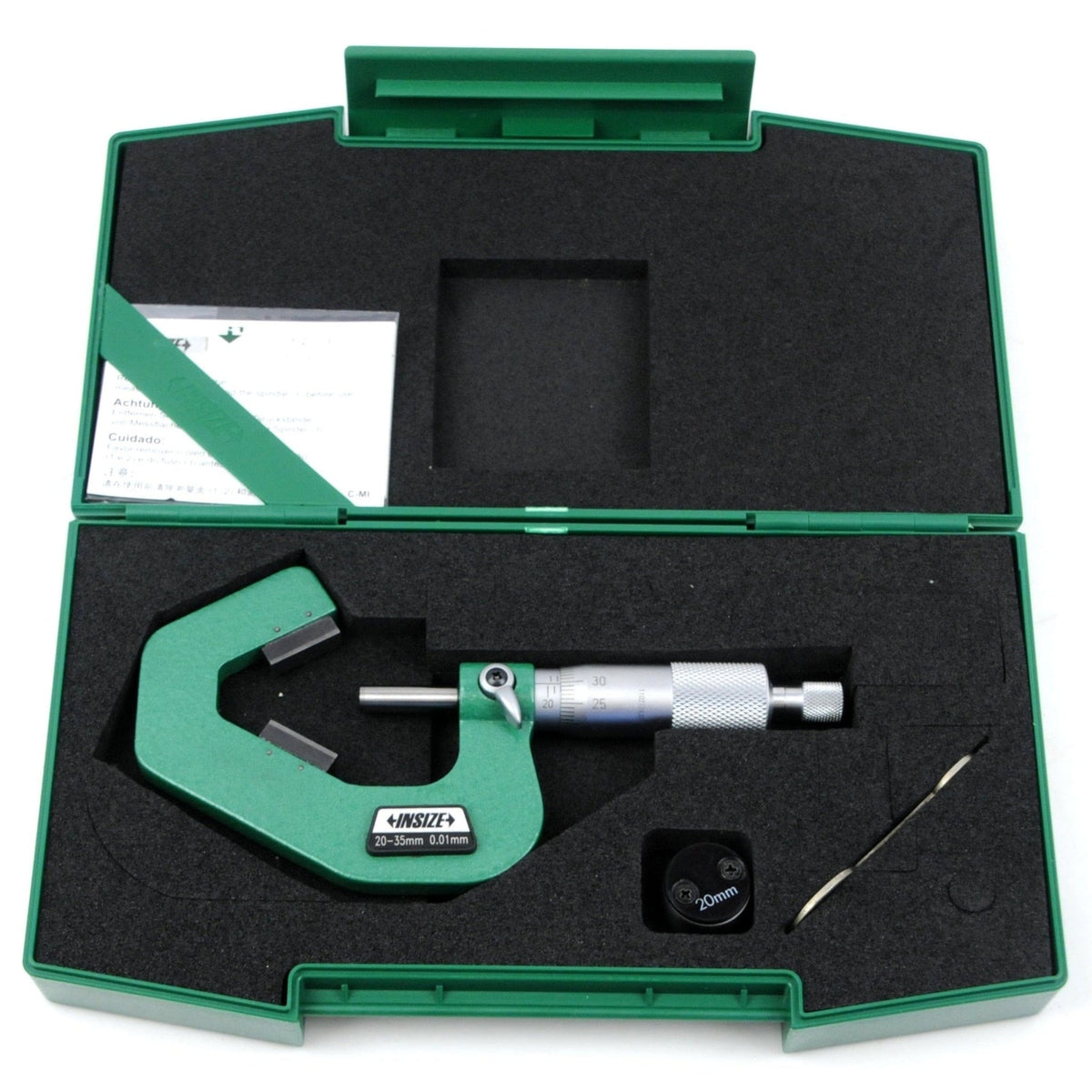 Insize V Shape Anvil Micrometer 20-35mm Range Series 3290-353A - Twin Eagle Imports