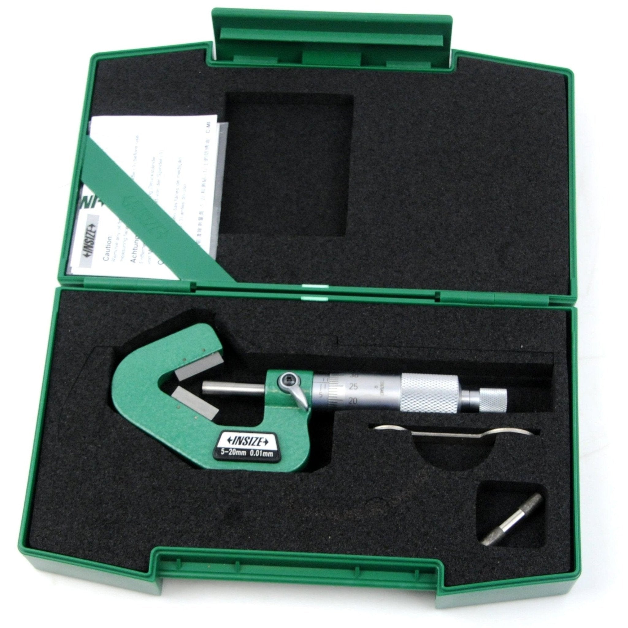 Insize V Shape Anvil Micrometer 5-20mm Range Series 3290-203A - Twin Eagle Imports