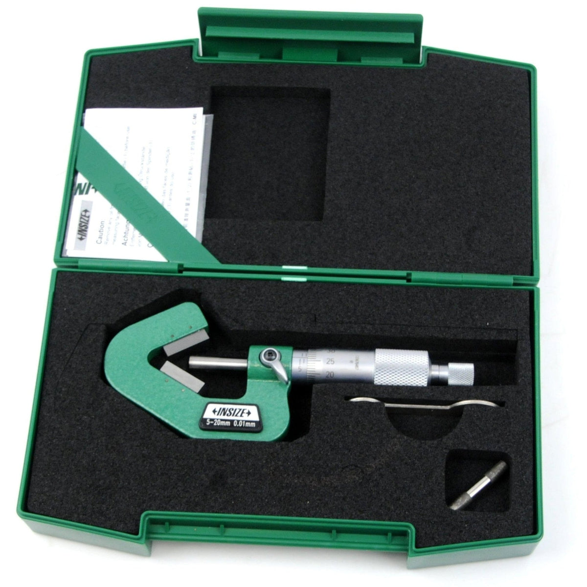 Insize V Shape Anvil Micrometer 5-20mm Range Series 3290-203A - Twin Eagle Imports
