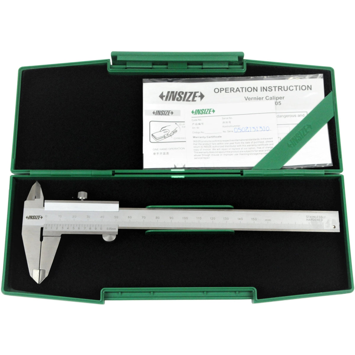 Insize Vernier Caliper 0-150mm Range Series 1205-1503S - Twin Eagle Imports