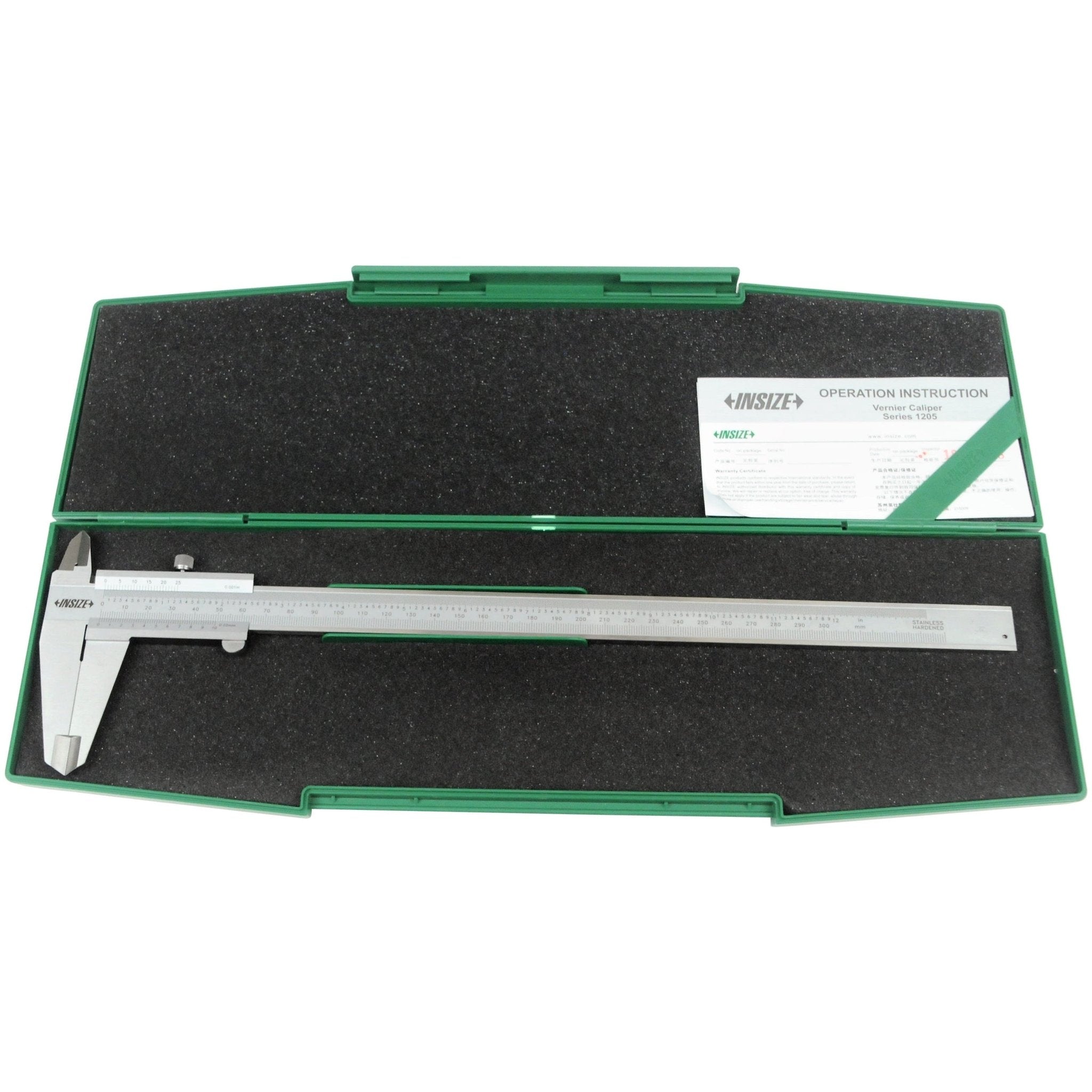 Insize Vernier Caliper 0-300mm/0-12" Range Series 1205-3002S - Twin Eagle Imports
