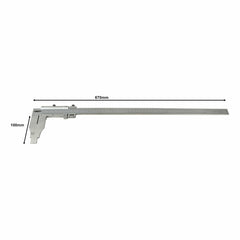 Insize Vernier Caliper 0-500mm/0-20" Range Series 1214-500 - Twin Eagle Imports