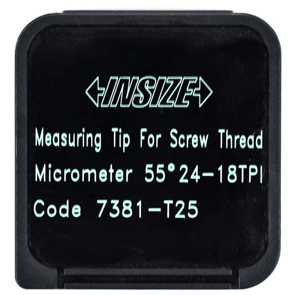 Insize Whitworth 55° Measuring Tip 24-18TPI Range Series 7381-T25 - Twin Eagle Imports