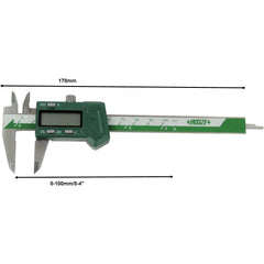 Insize Mini Digital Caliper 0-100mm/0-4" Range Series 1111-100A