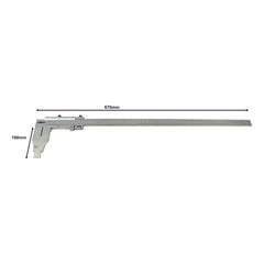 Insize Vernier Caliper 0-500mm/0-20" Range Series 1214-500