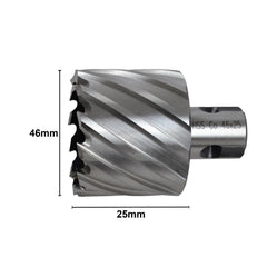 46x25 mm HSS Annular Broach Cutter ; Magnetic Drill. ; Rotabroach ; Universal Shank