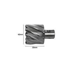 42x25 mm HSS Annular Broach Cutter ; Rotabroach Magnetic Drill ; Universal Shank