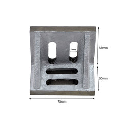       Cast Iron Angle Plate 3" x 2.5" x 2". Precision Tool. Machining/ Milling/ CNC.