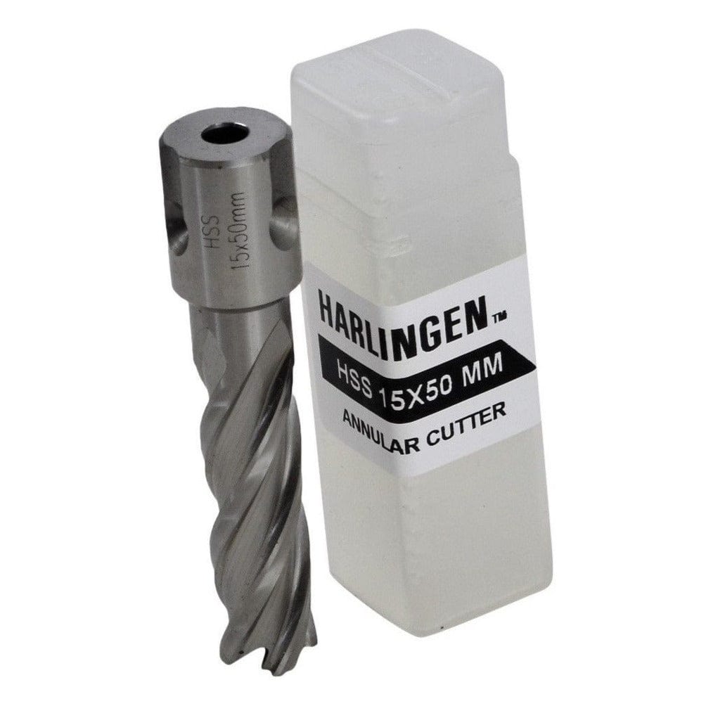 Twin Eagle Imports Annular Cutter 15 x 50mm D.O.C HSS Weldon Shank Annular Cutter