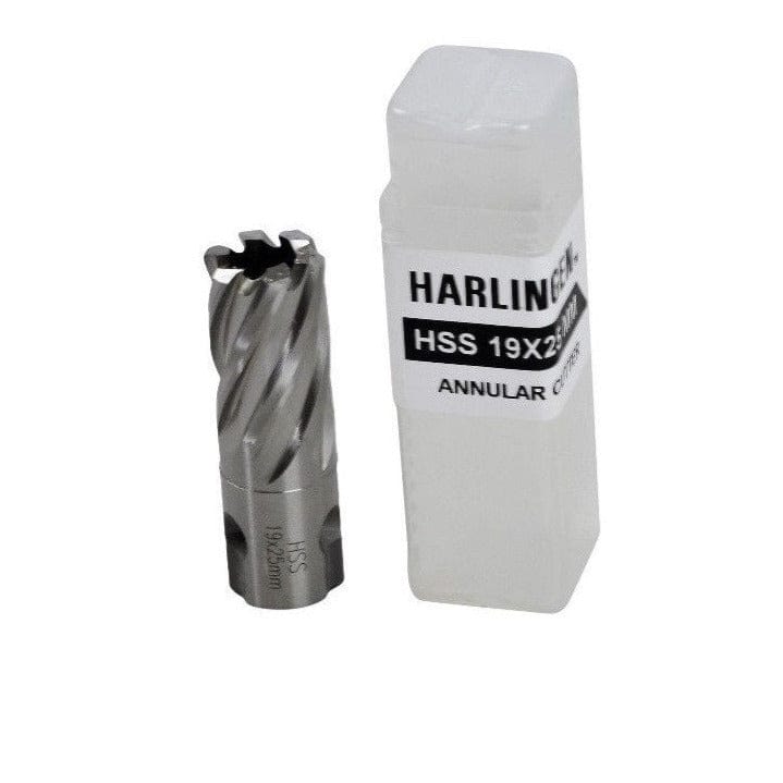Twin Eagle Imports Annular Cutter 19 x 25mm D.O.C HSS Weldon Shank Annular Cutter