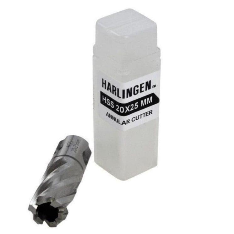 Twin Eagle Imports Annular Cutter 20 x 25mm D.O.C HSS Weldon Shank Annular Cutter