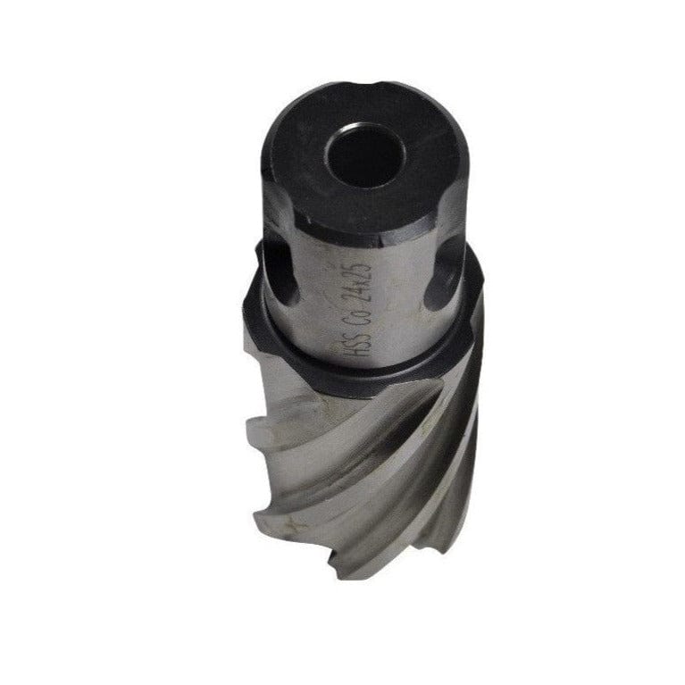 Twin Eagle Imports Annular Cutter 24 x 25mm D.O.C HSS Weldon Shank Annular Cutter