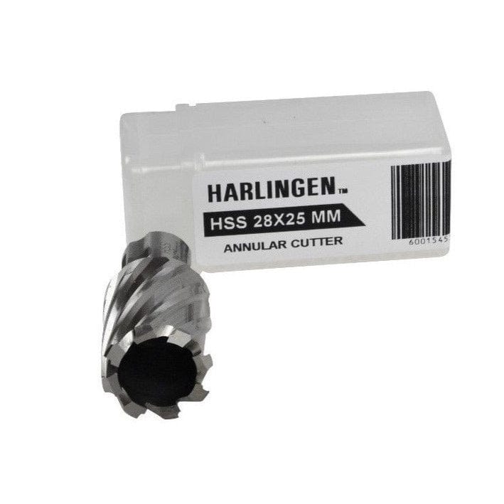 Twin Eagle Imports Annular Cutter 28 x 25mm D.O.C HSS Weldon Shank Annular Cutter