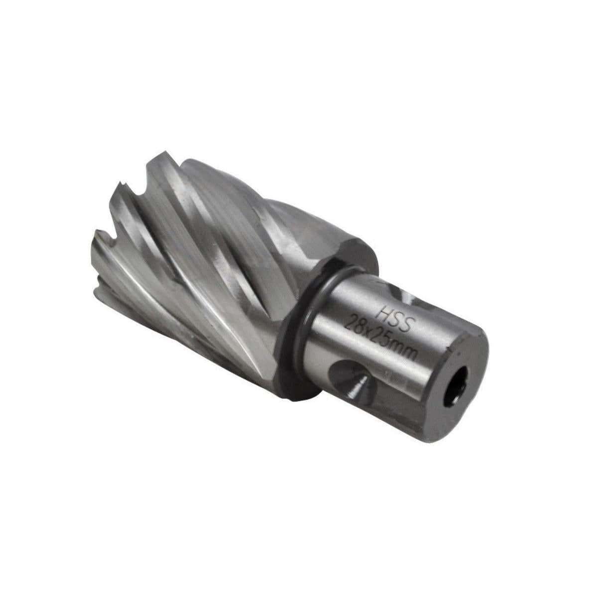 Twin Eagle Imports Annular Cutter 28 x 25mm D.O.C HSS Weldon Shank Annular Cutter