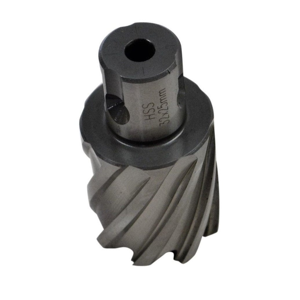 Twin Eagle Imports Annular Cutter 32 x 25mm D.O.C HSS Weldon Shank Annular Cutter