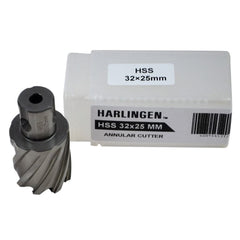 Twin Eagle Imports Annular Cutter 32 x 25mm D.O.C HSS Weldon Shank Annular Cutter