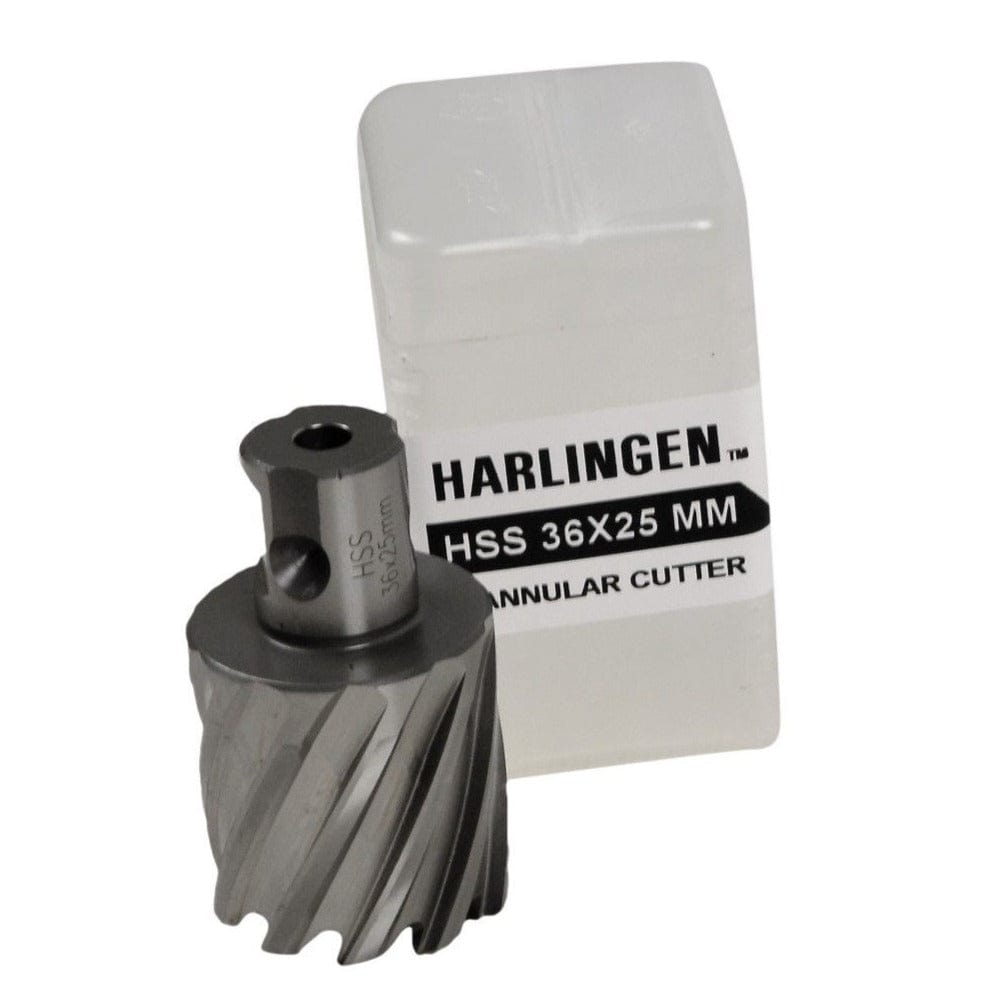 Twin Eagle Imports Annular Cutter 36 x 25mm D.O.C HSS Weldon Shank Annular Cutter