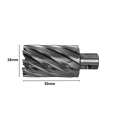 Twin Eagle Imports Annular Cutter 38 x 50mm D.O.C HSS Weldon Shank Annular Cutter