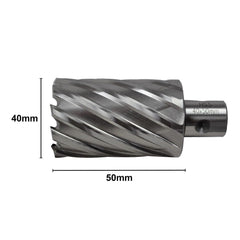 Twin Eagle Imports Annular Cutter 40 x 50mm D.O.C HSS Weldon Shank Annular Cutter