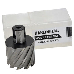 Twin Eagle Imports Annular Cutter 44 x 25mm D.O.C HSS Weldon Shank Annular Cutter