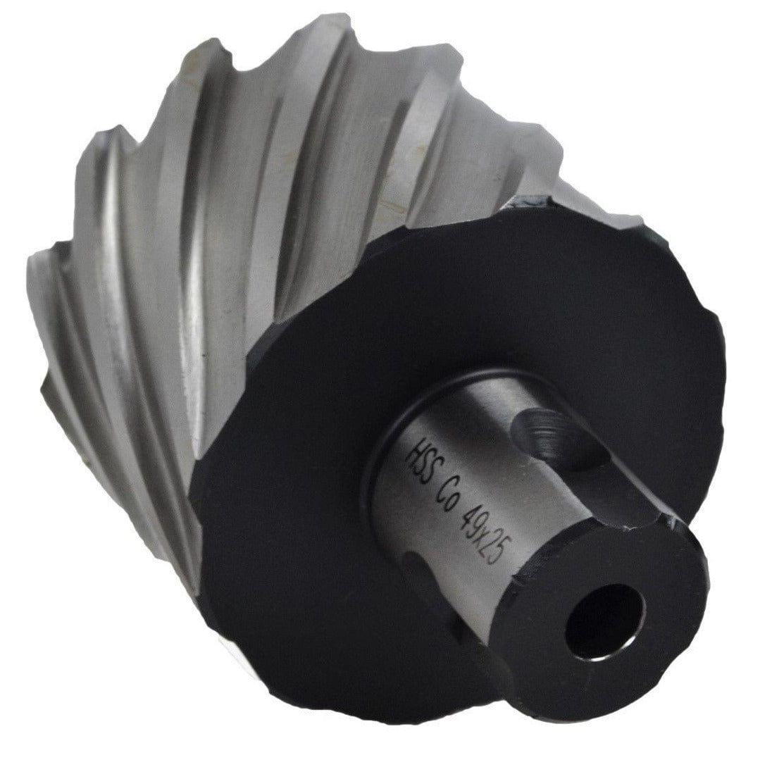 Twin Eagle Imports Annular Cutter 49 x 25mm D.O.C HSS Weldon Shank Annular Cutter