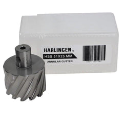 Twin Eagle Imports Annular Cutter 51 x 25mm D.O.C HSS Weldon Shank Annular Cutter