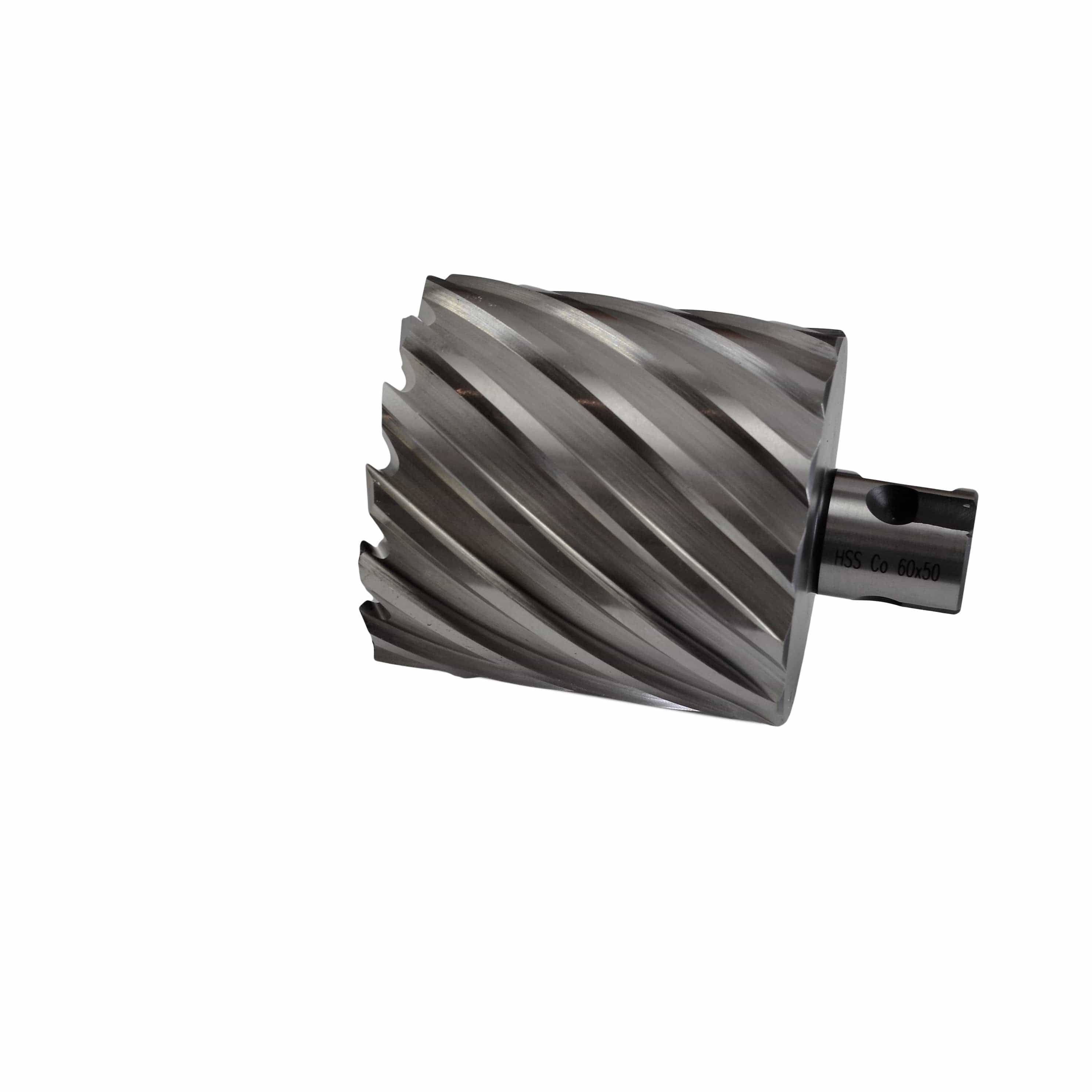 Twin Eagle Imports Annular Cutter 60 x 50mm D.O.C HSS Weldon Shank Annular Cutter