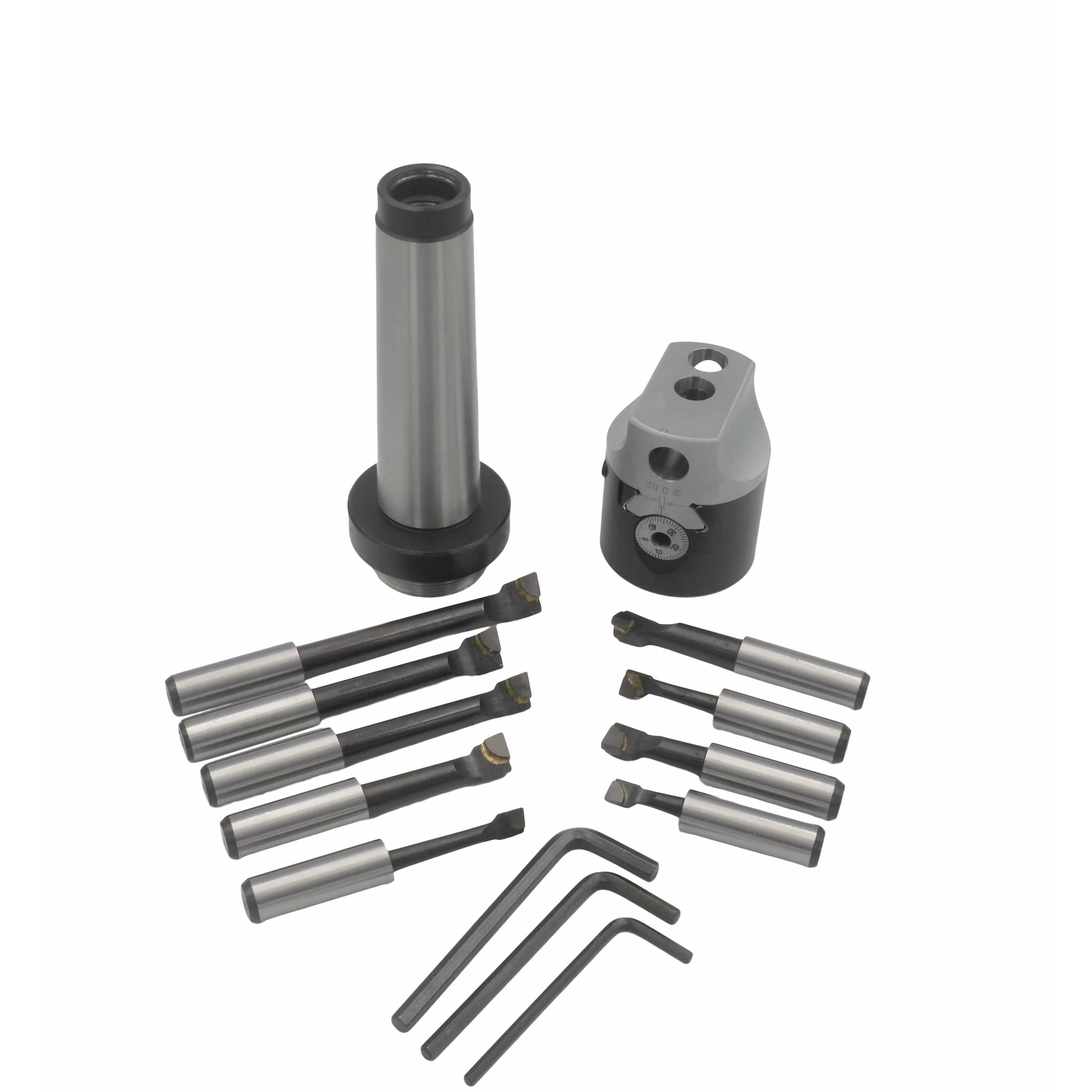 Twin Eagle Imports Boring Head Kit 50mm Boring Head Set MT4 M16 Drawbar Shank