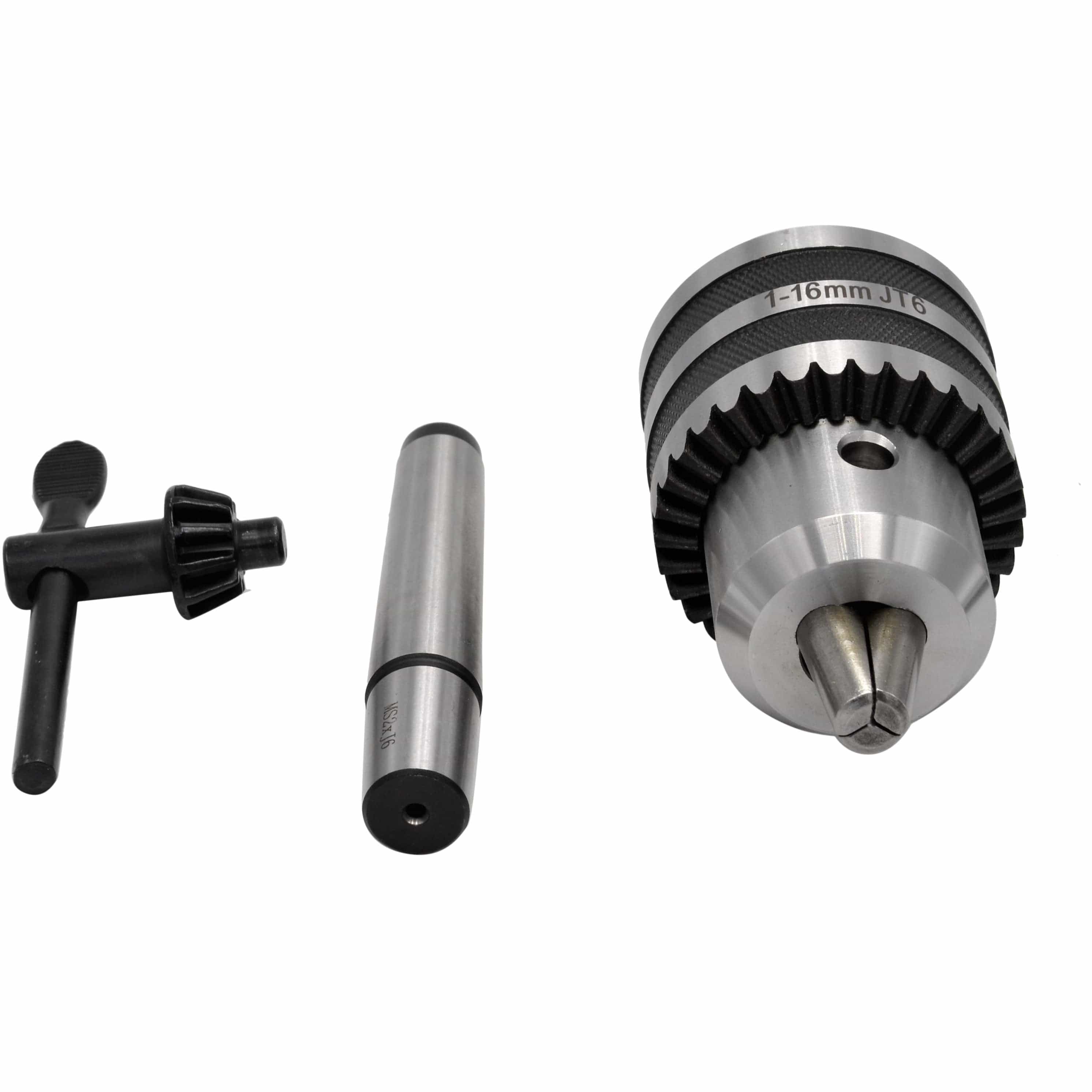 Twin Eagle Imports Chuck 1-16mm Key Drill Chuck includes JT6 MT2 M10 Drawbar Arbor