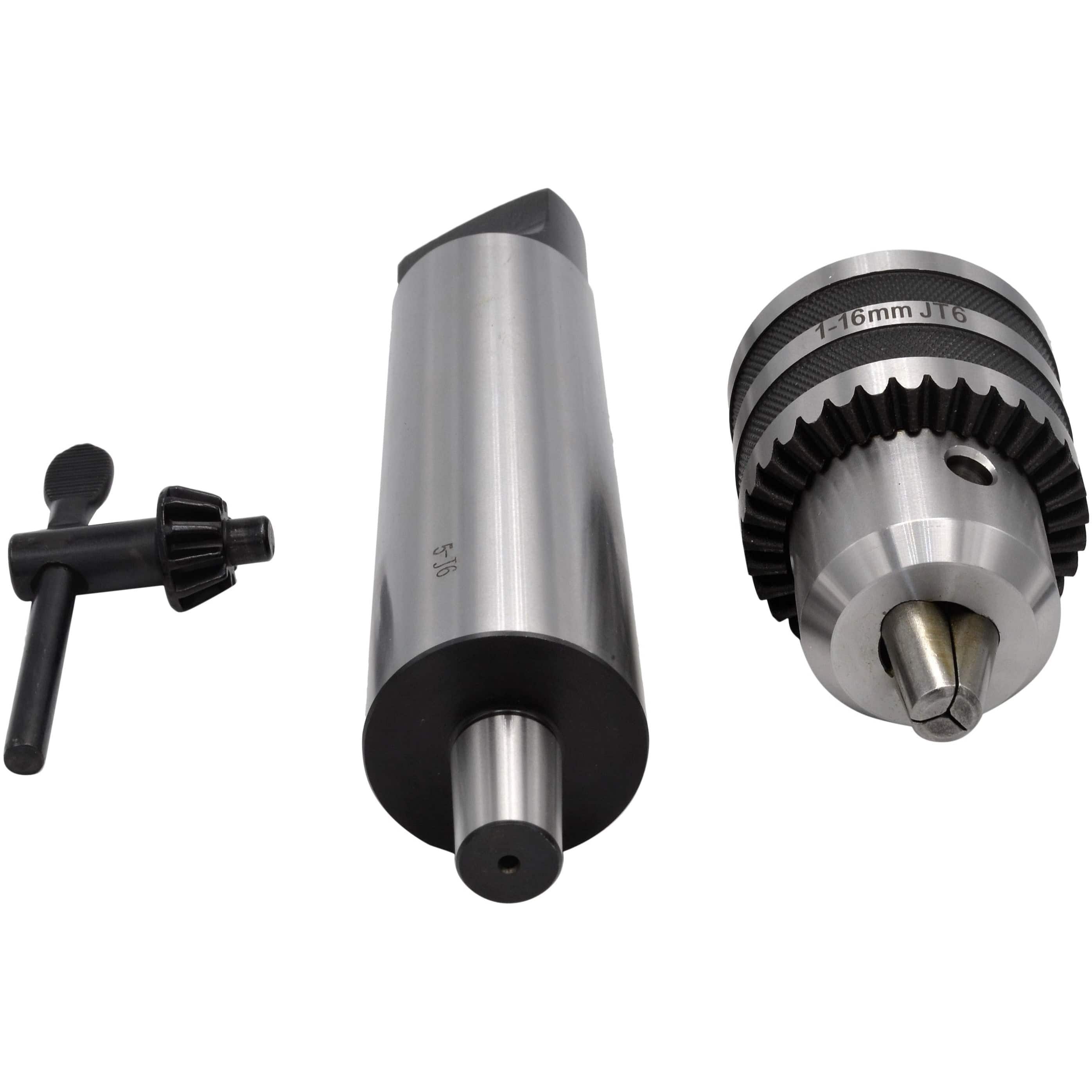 Twin Eagle Imports Chuck 1-16mm Key Drill Chuck includes JT6 MT5 Arbor