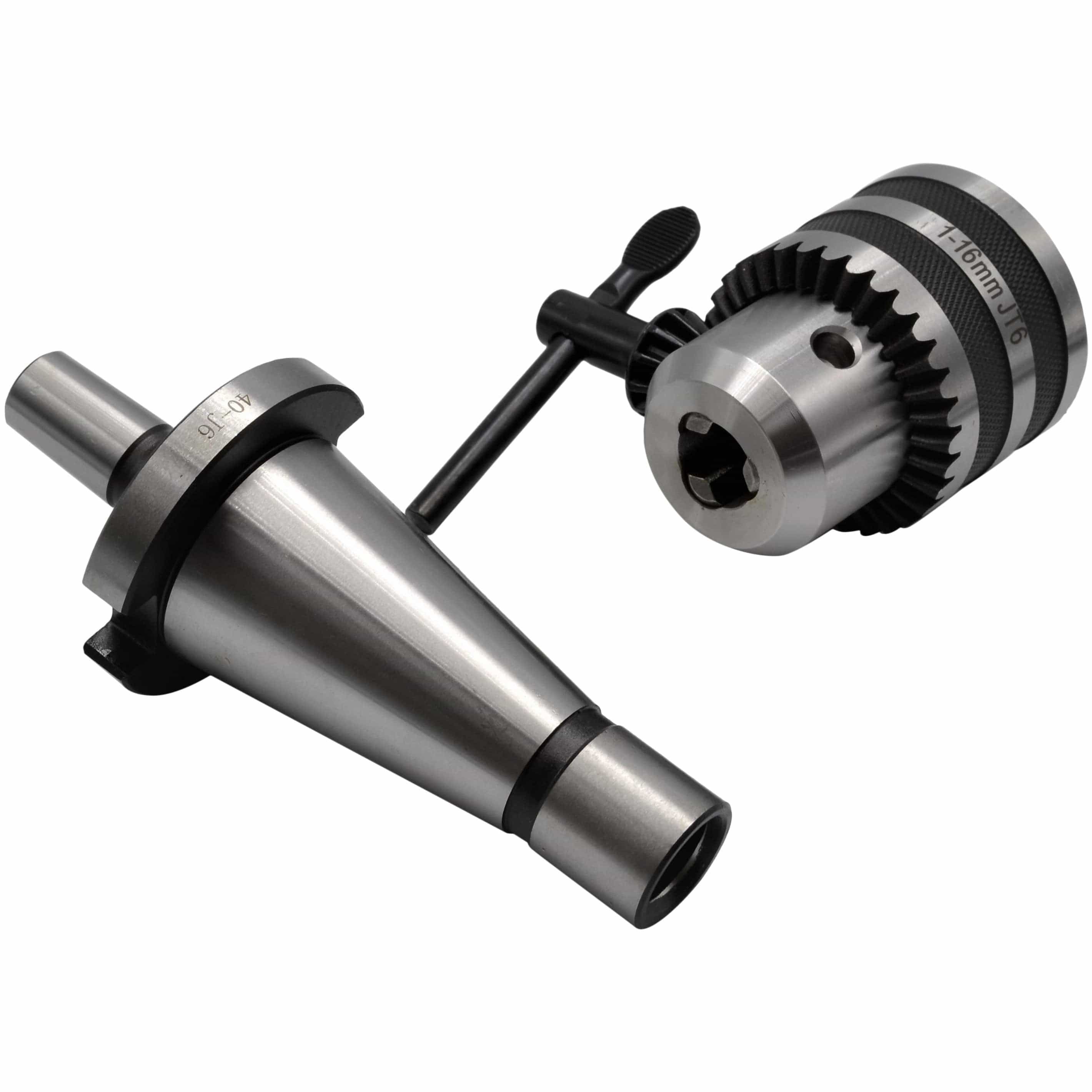 Twin Eagle Imports Chuck 1-16mm Key Drill Chuck includes JT6 NT40 Drawbar Arbor