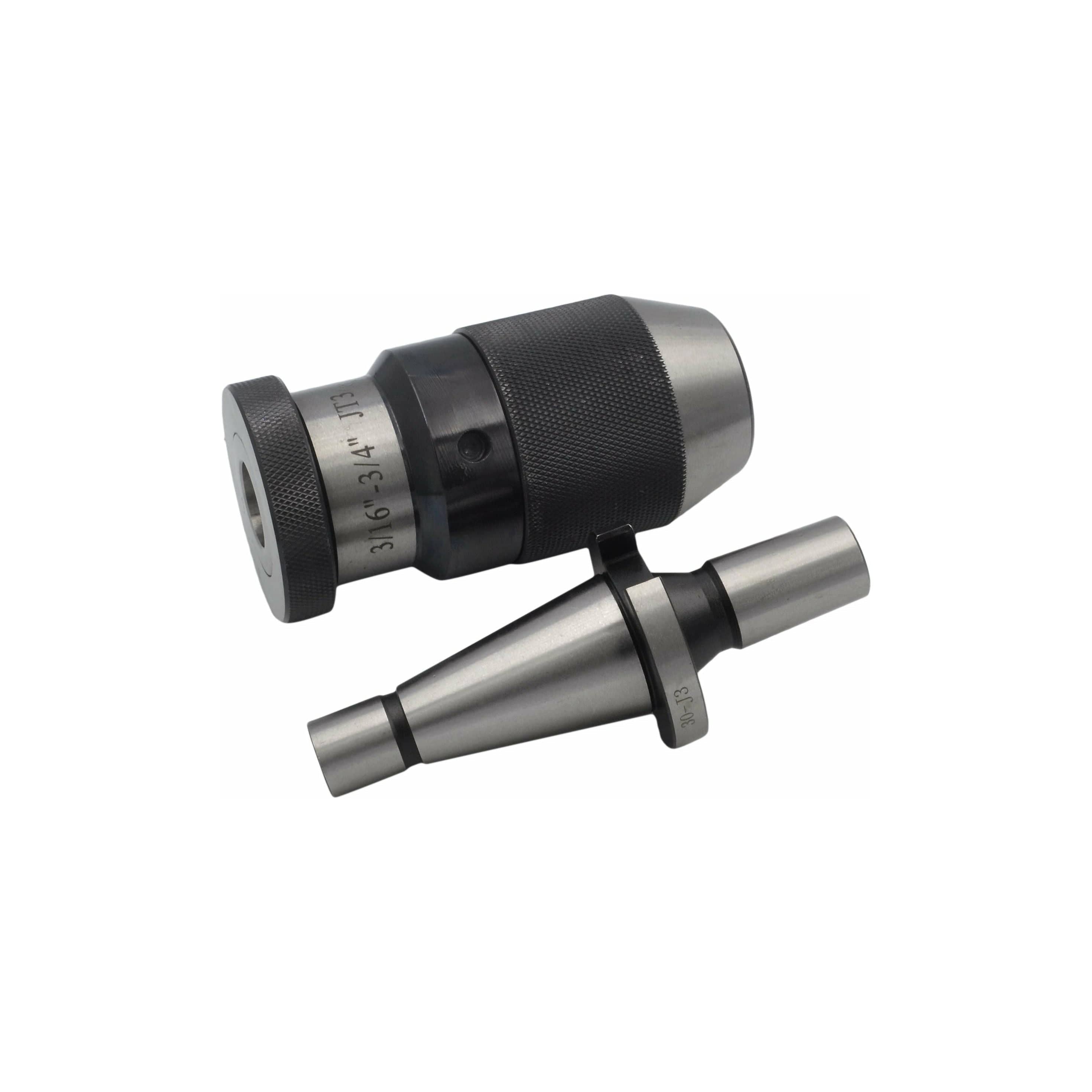 Twin Eagle Imports Chuck 3/16" - 3/4" JT3 Keyless Drill Chuck NT30 Drawbar Arbor B Series
