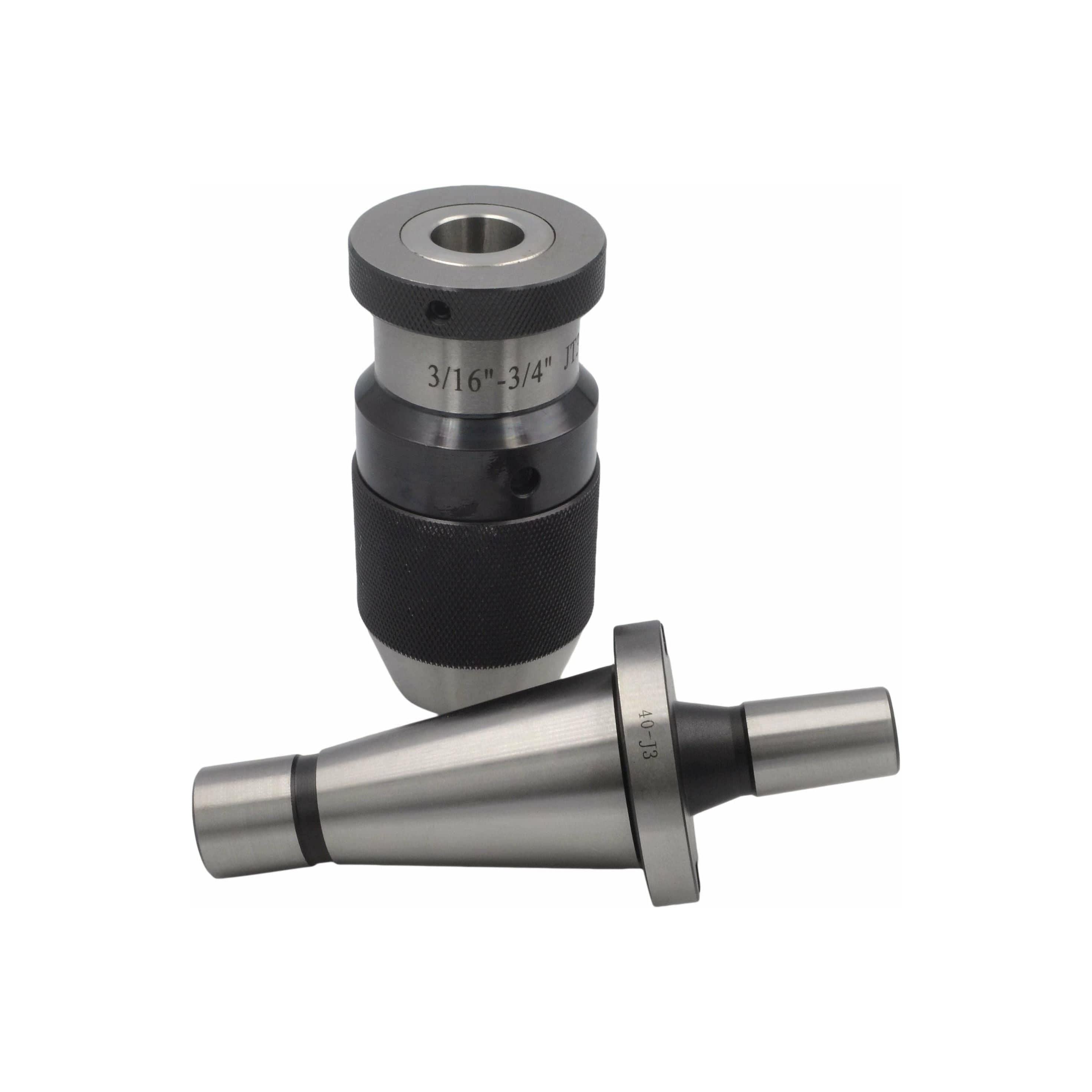 Twin Eagle Imports Chuck 3/16"-3/4" JT3 Keyless Drill Chuck NT40 Drawbar Arbor B Series