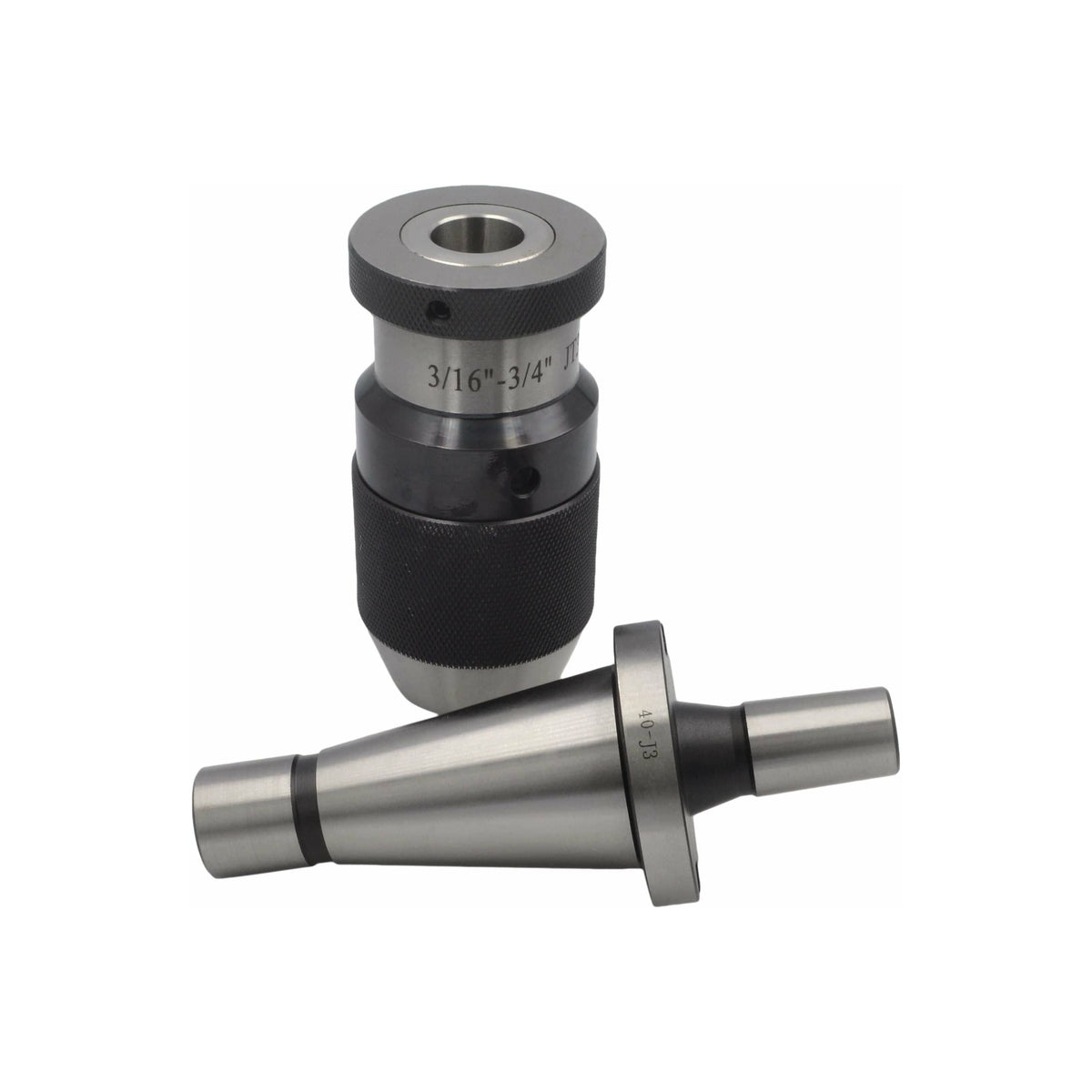 Twin Eagle Imports Chuck 3/16"-3/4" JT3 Keyless Drill Chuck NT40 Drawbar Arbor B Series
