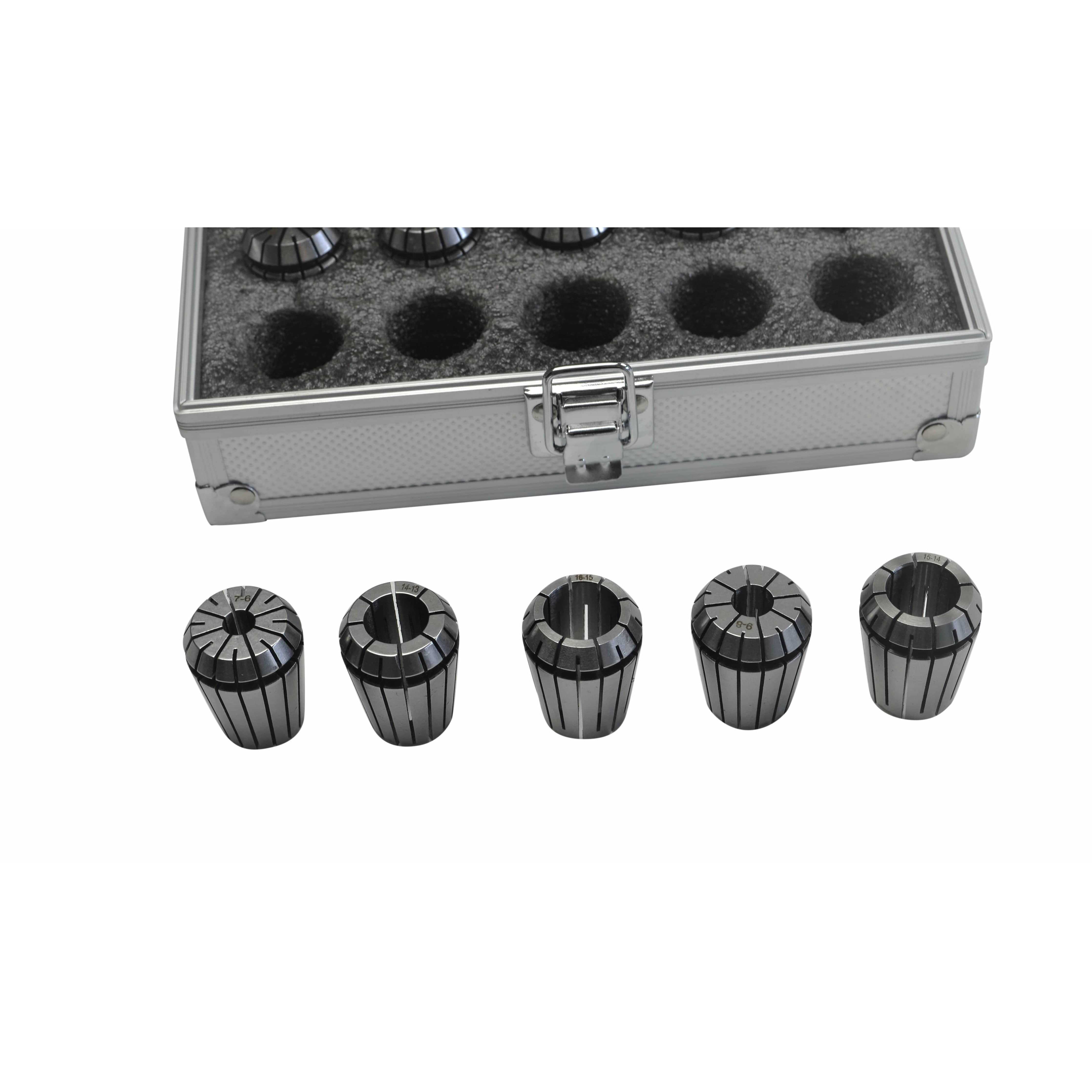 Twin Eagle Imports Collet Kit 15PCS ER25 COLLETS SET RANGE FROM 2mm to 16 mm