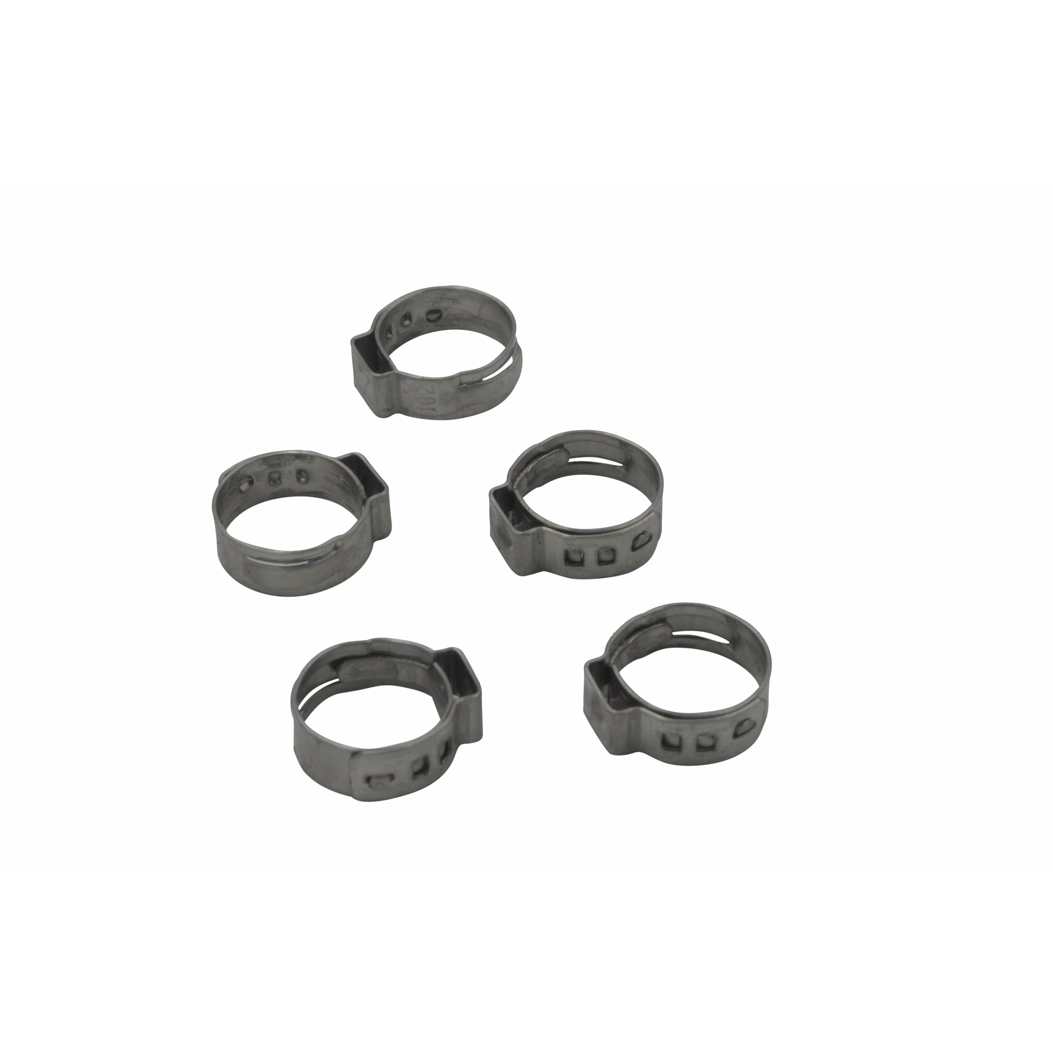 Twin Eagle Imports Grab Kits 100 Piece 304 Stainless Steel 13.5-16.2mm Ear Hose Clamp