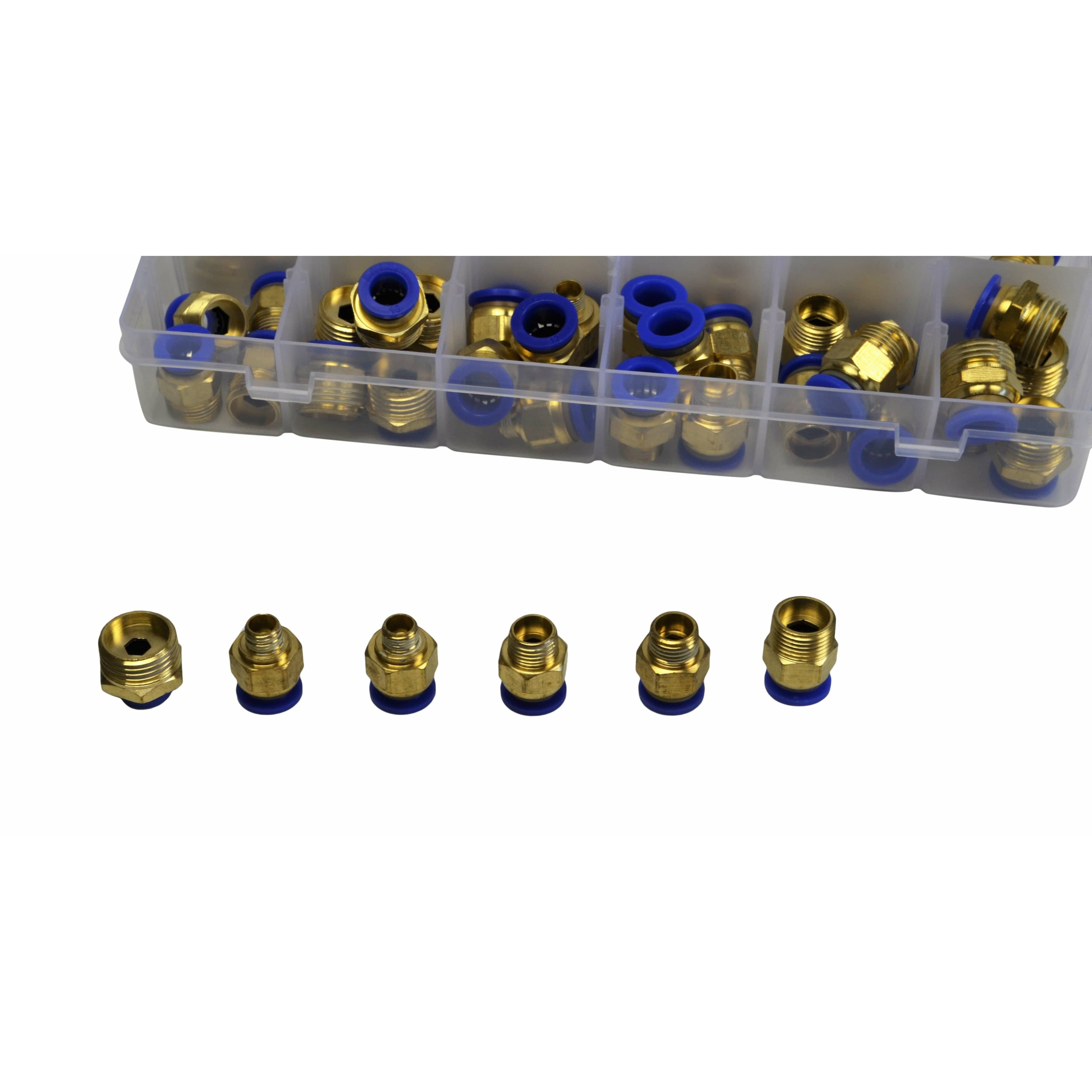 Twin Eagle Imports Grab Kits 102pc PC Series Push in Air Line Grab Kit Assortment