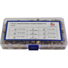 Twin Eagle Imports Grab Kits 115Pc Grease Nipples Brass  Grab Kit