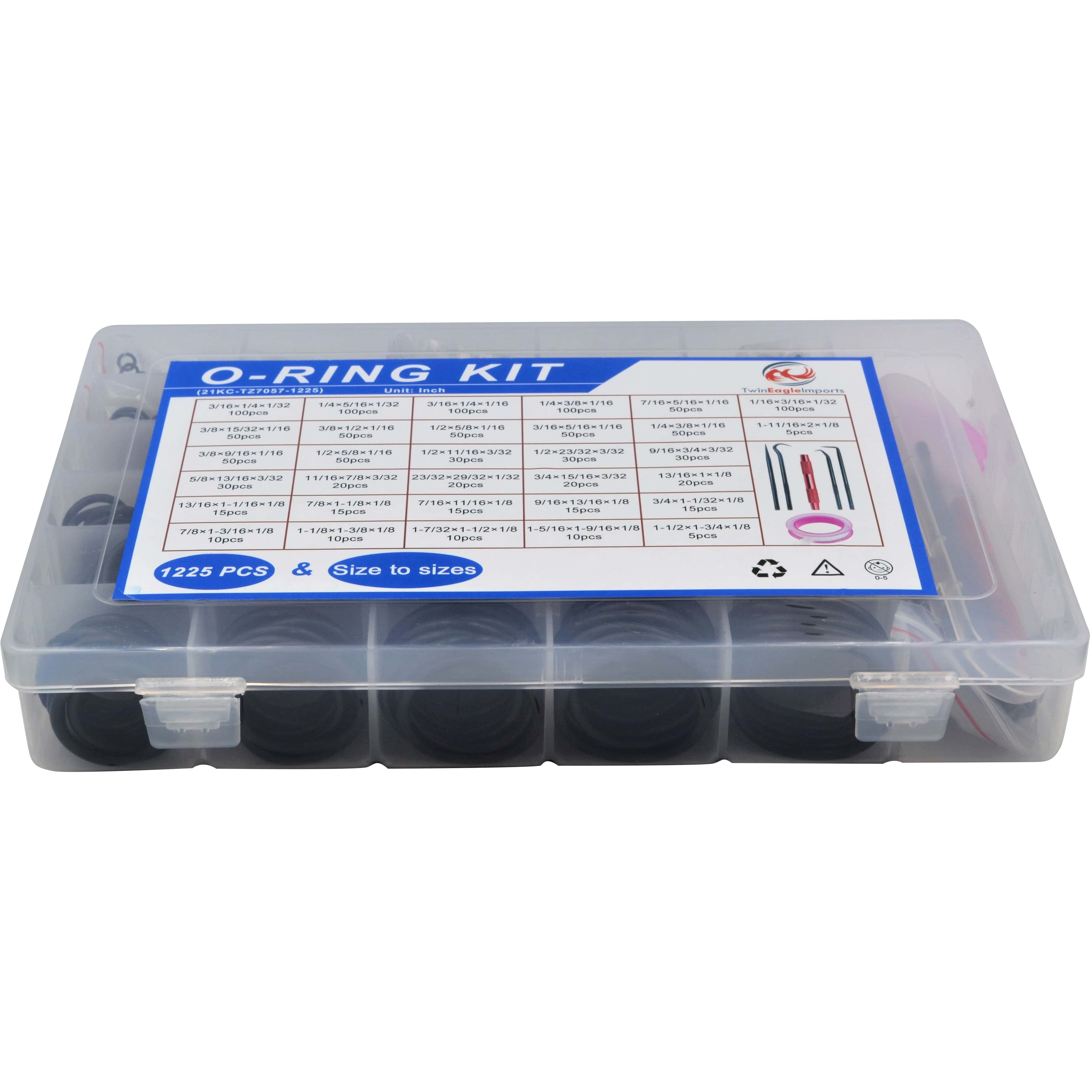 Twin Eagle Imports Grab Kits 1225pc Imperial Nitrile O-Ring Grab Kit