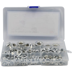 Twin Eagle Imports Grab Kits 150pc Steel Metric Flange Nuts Grab Kit Assortment