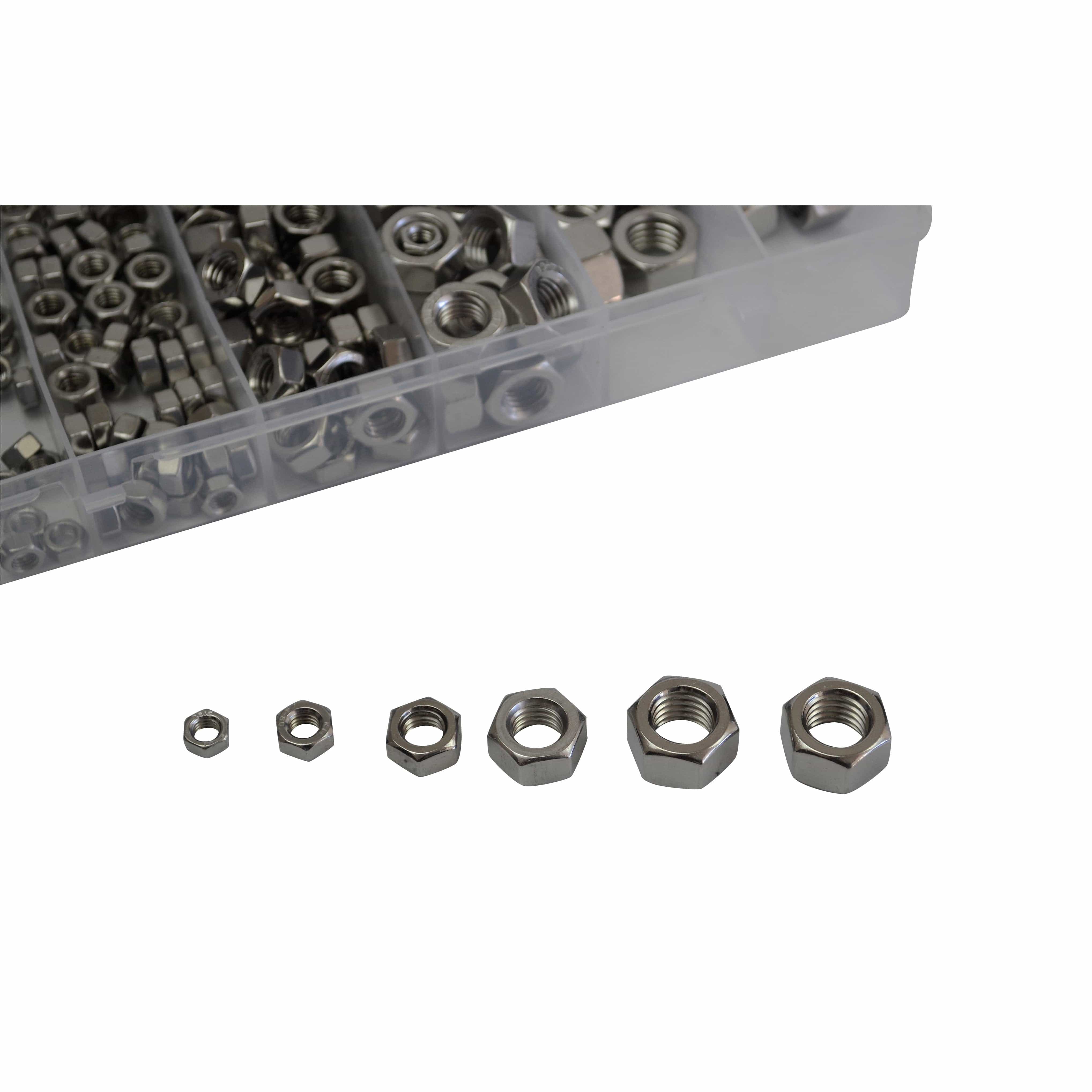 Twin Eagle Imports Grab Kits 190pc Stainless Steel Nut Assortment