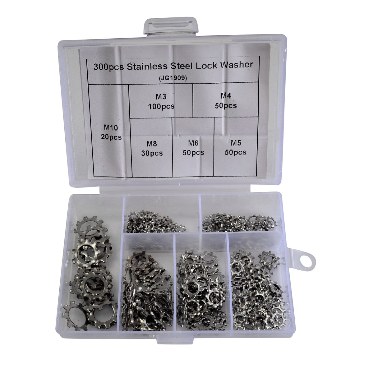 Twin Eagle Imports Grab Kits 300pc Stainless Steel Lock Washer Grab Kit