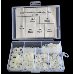 Twin Eagle Imports Grab Kits 330pc Metric Nylon Washer Grab Kit Assortment