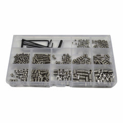 Twin Eagle Imports Grab Kits 410pc Imperial Stainless Steel Grub Screw Grab Kit Assortment