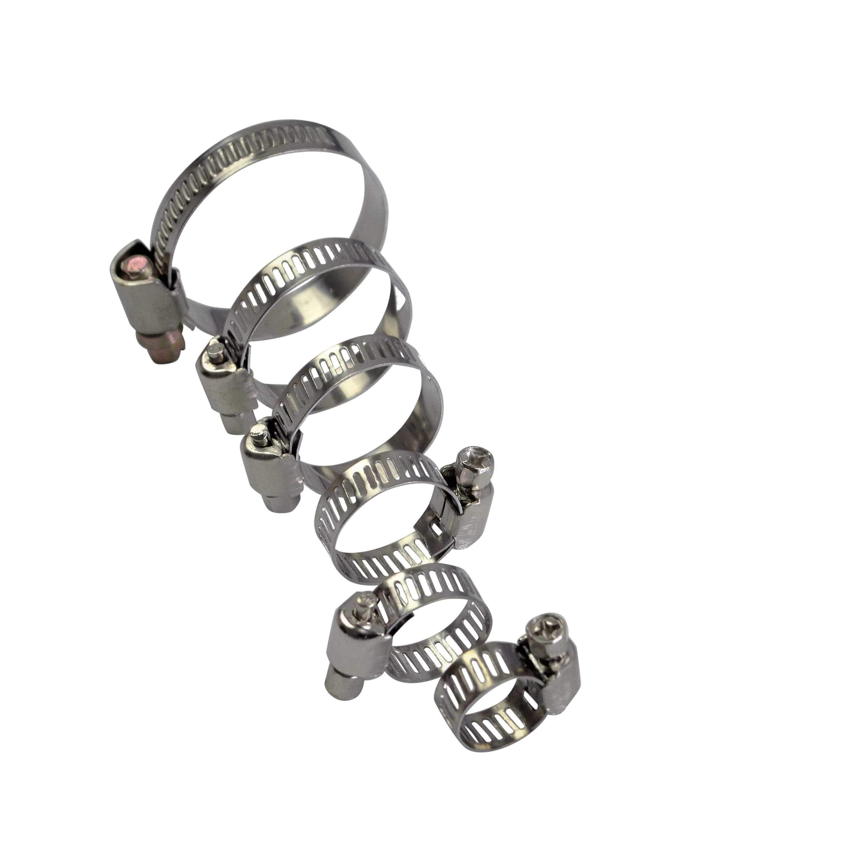 Twin Eagle Imports Grab Kits 50pc Metric Stainless Steel Hose Clamp Grab Kit