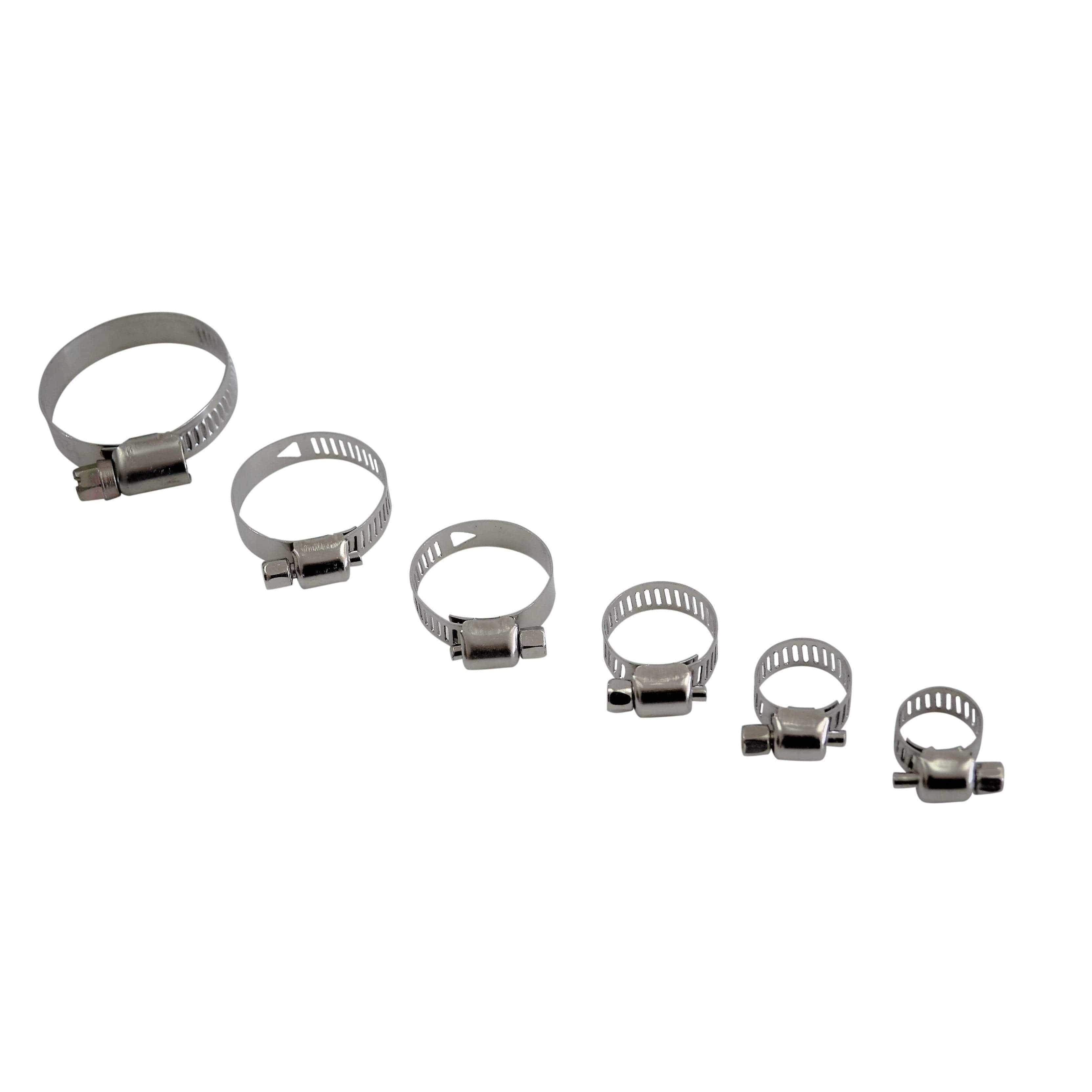 Twin Eagle Imports Grab Kits 50pc Metric Stainless Steel Hose Clamp Grab Kit